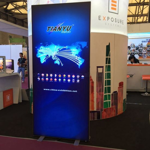 نسيج الخلفية LED الإنارة الديناميكي صندوق بدون إطار الإعلان العرض، الألومنيوم مجلس ضوء